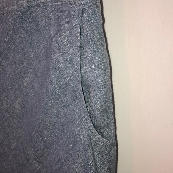 Eddie Bauer Chambray Linen Trumpet Skirt - Picture 5 of 6